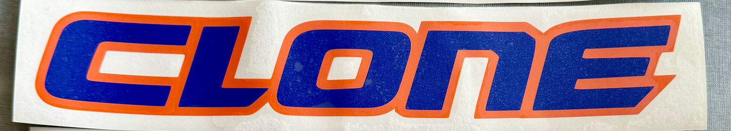 Clone (Blue/Orange) - 12 Inch Decal